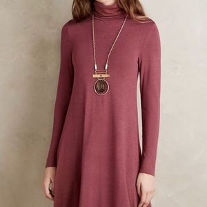 Maeve turtleneck dress in mauve. With tags!